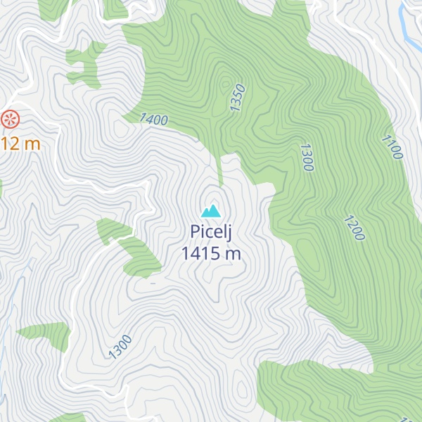 Map of Picelj