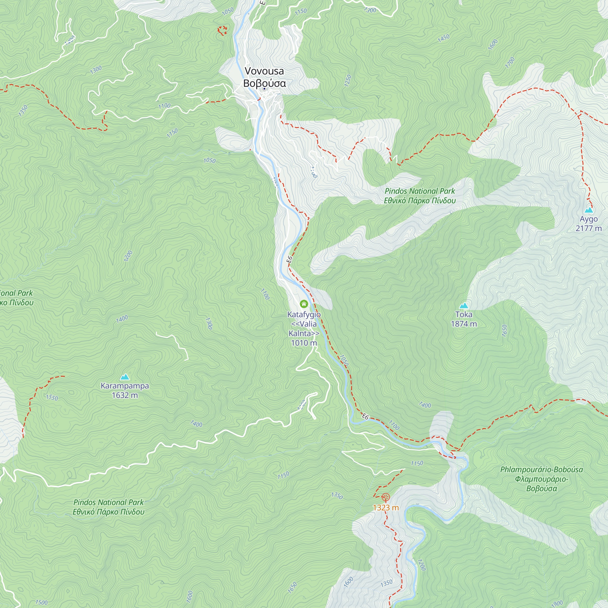 Katafygio <<Valia Kalnta>> map