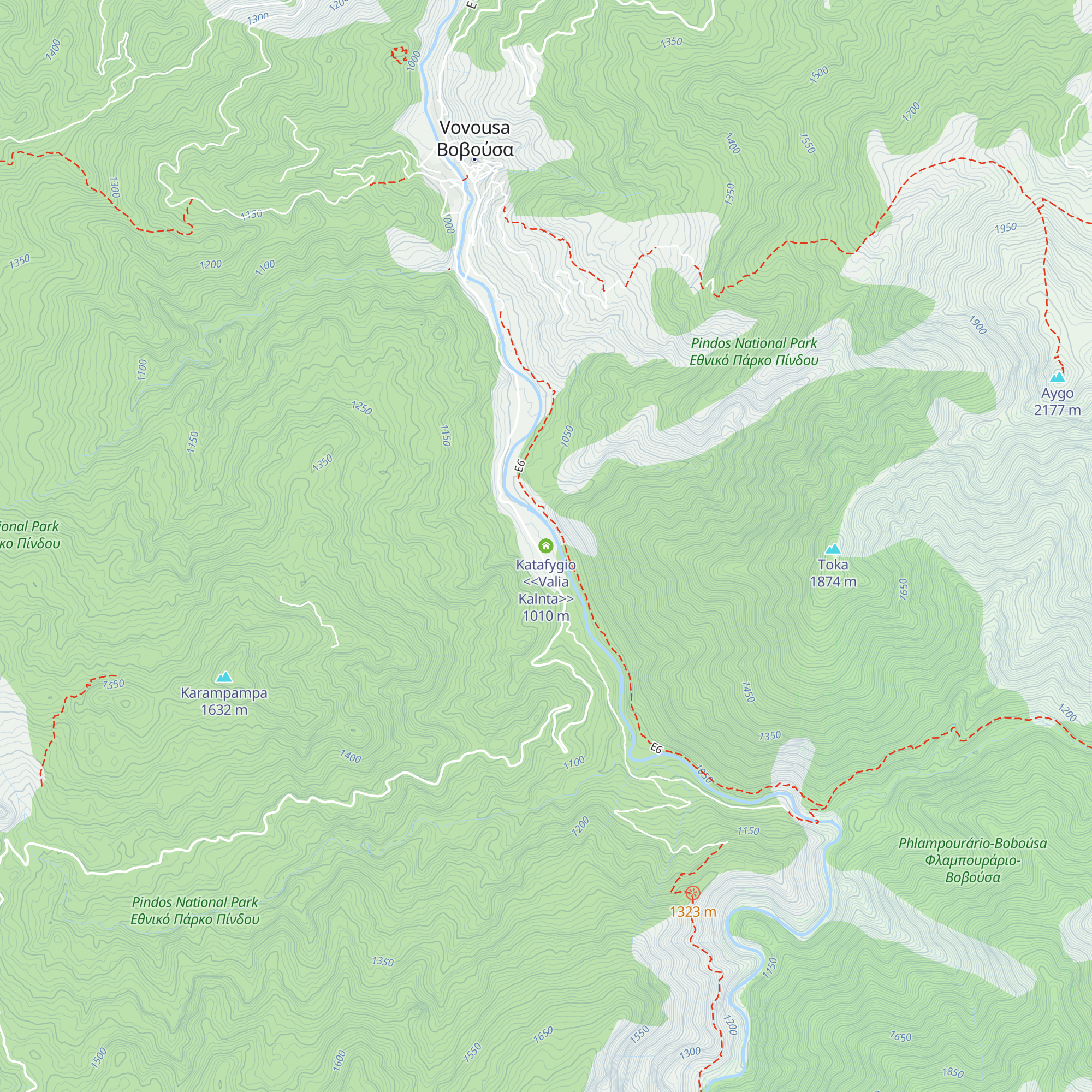 Katafygio <<Valia Kalnta>> map