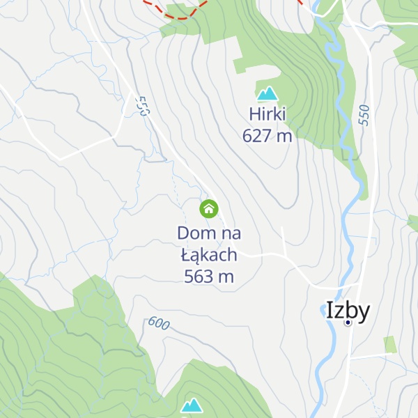 Map of Dom na Łąkach