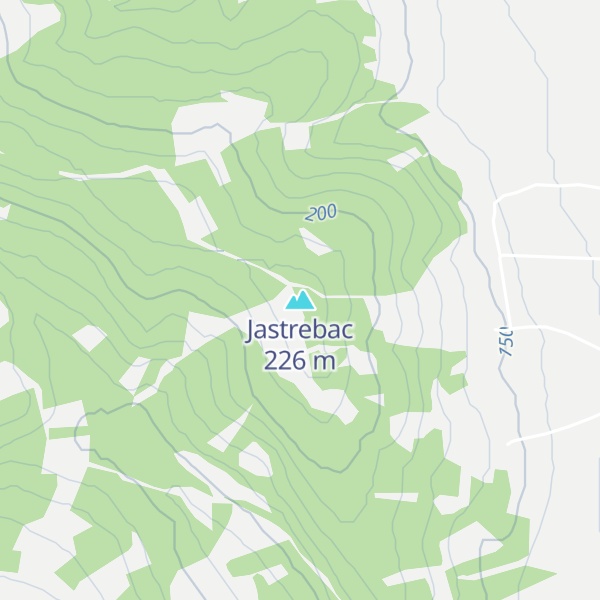 Map of Jastrebac