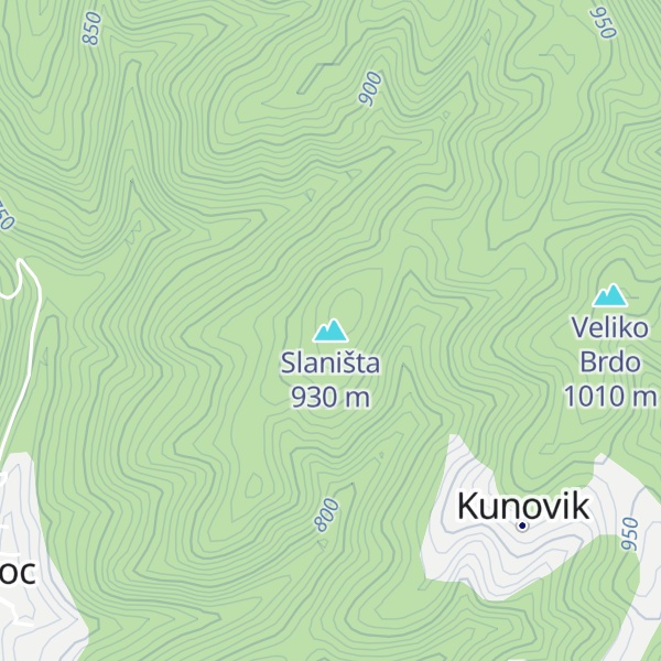 Map of Slaništa