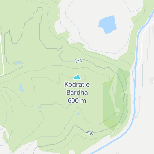 Map of Kodrat e Bardha