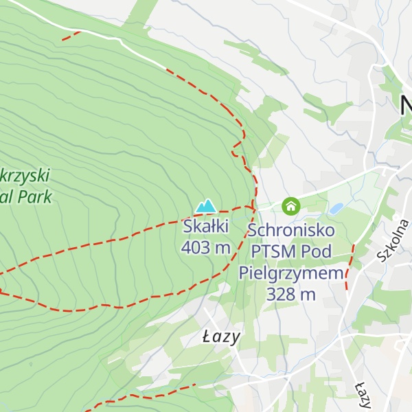 Map of Skałki