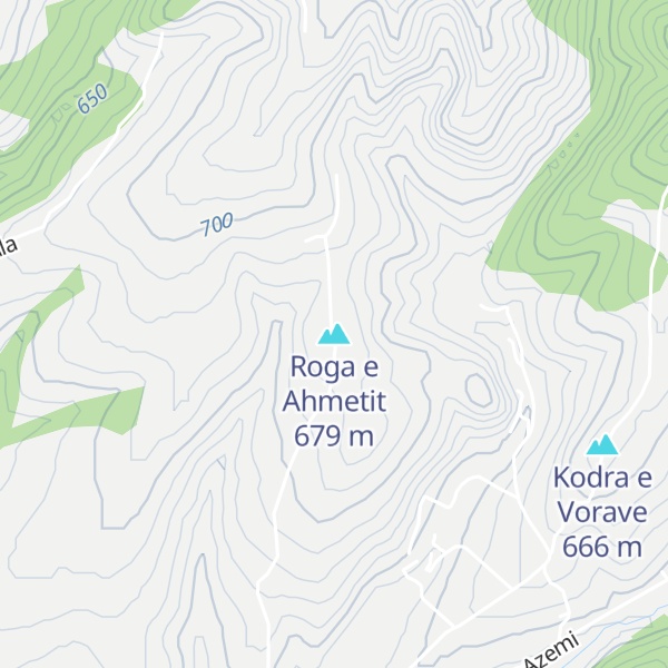 Map of Roga e Ahmetit