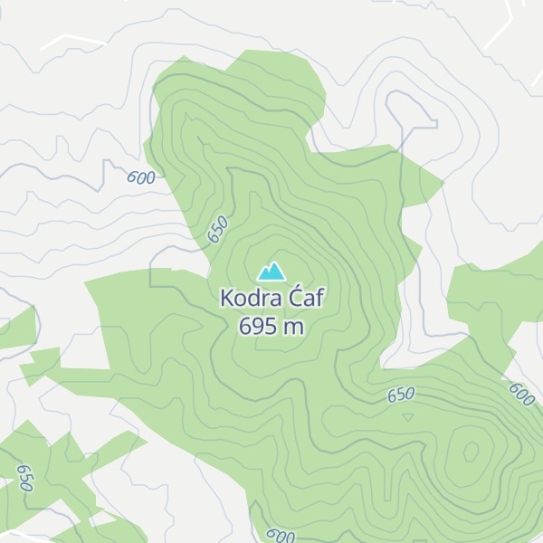 Map of Kodra Ćaf