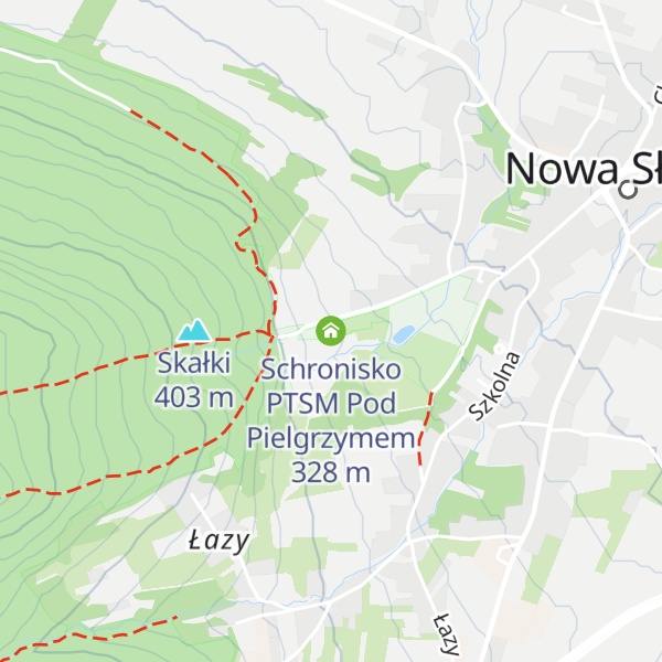 Map of Schronisko PTSM Pod Pielgrzymem