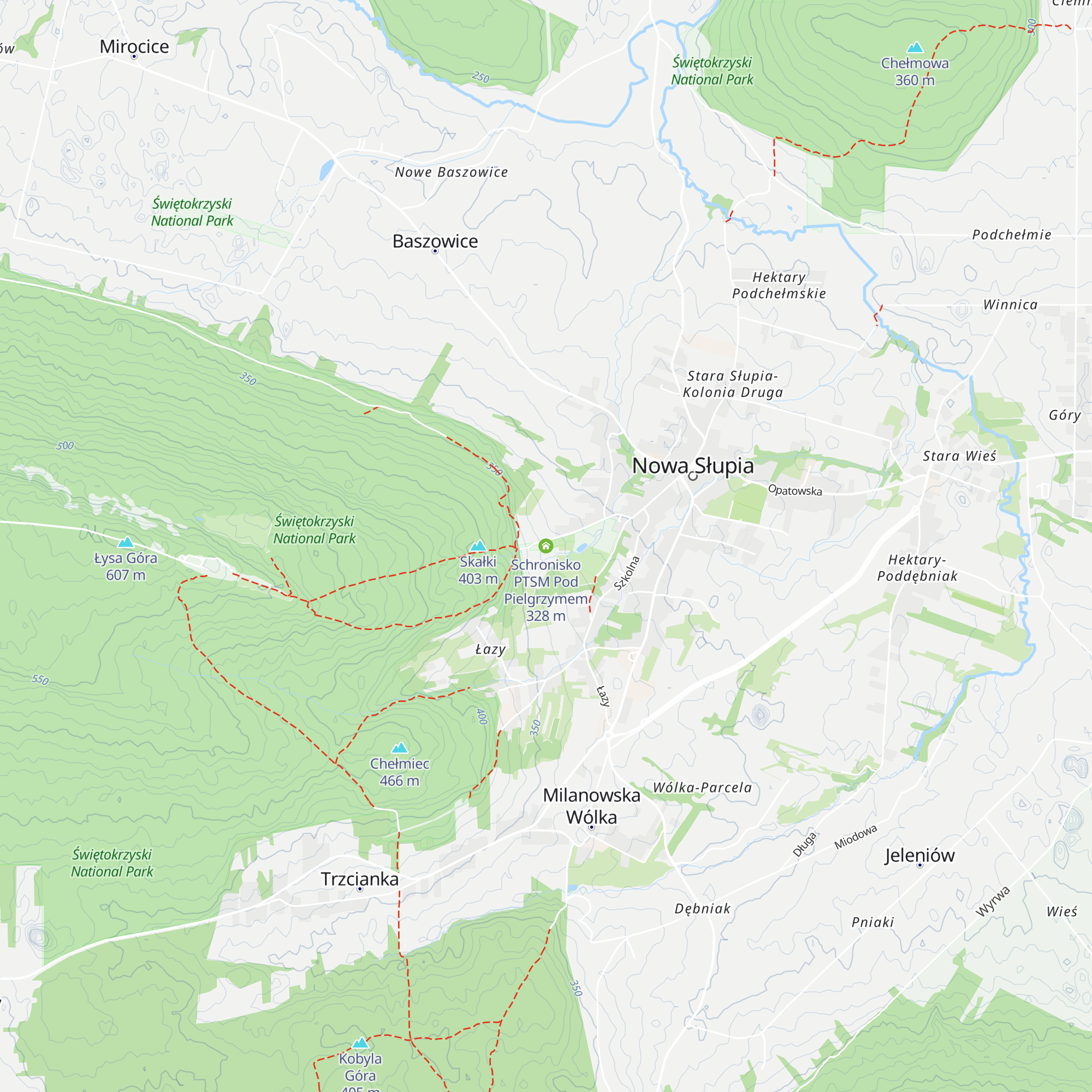 Schronisko PTSM Pod Pielgrzymem map