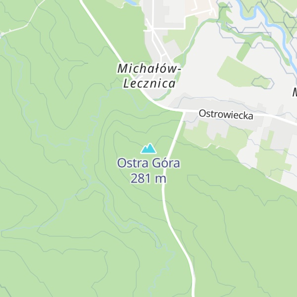 Map of Ostra Góra