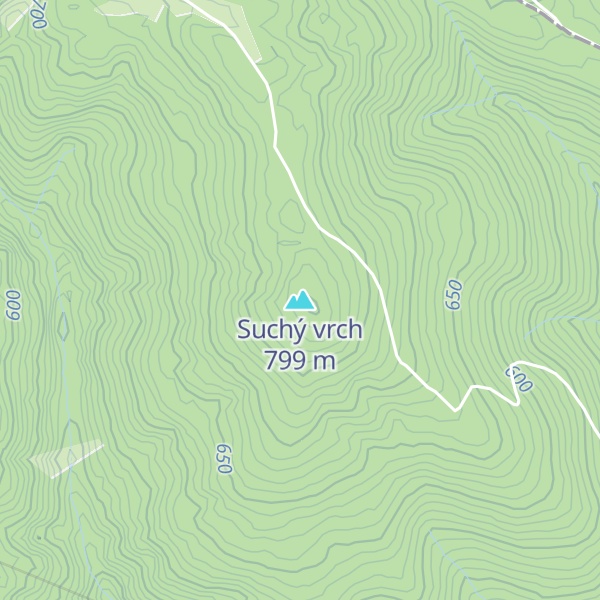 Map of Suchý vrch