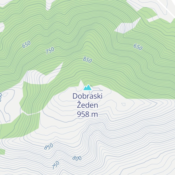 Map of Dobraski Žeden
