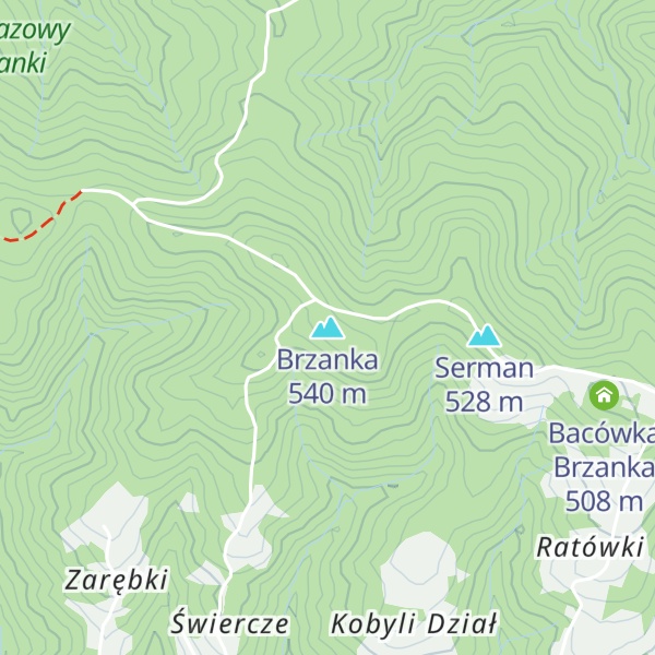 Map of Brzanka
