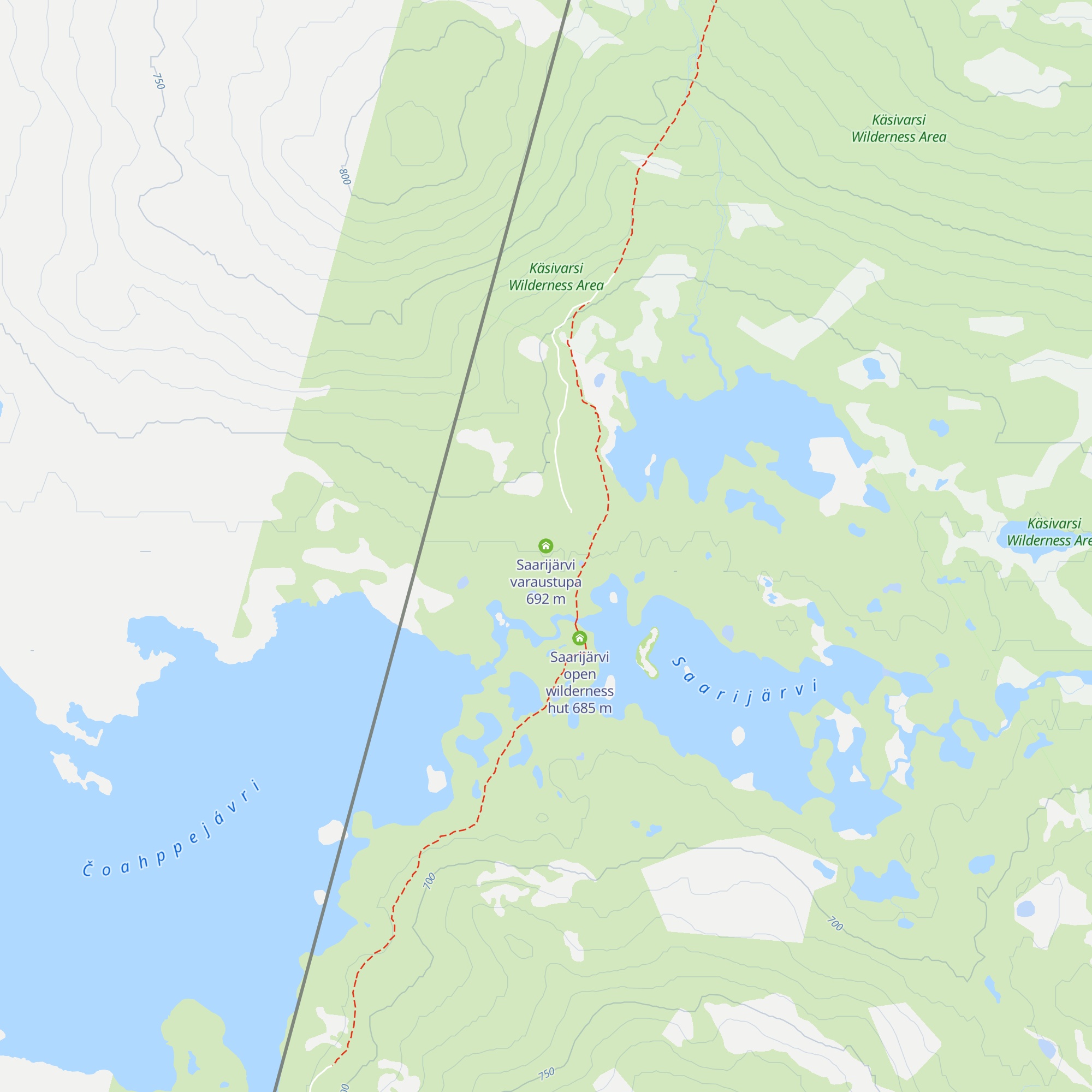 Saarijärvi varaustupa map