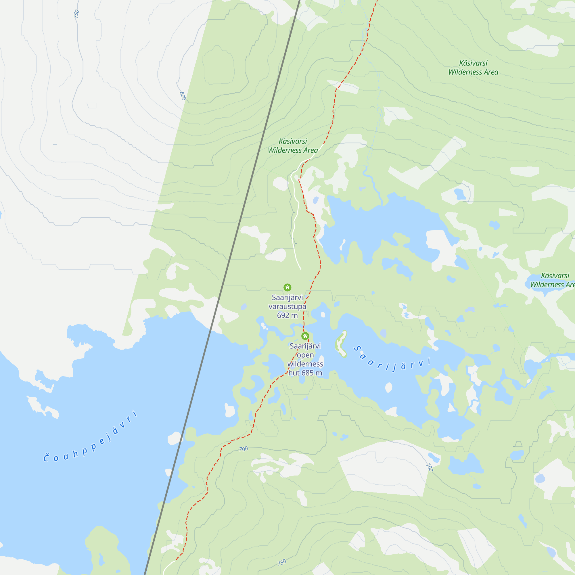 Saarijärvi varaustupa map