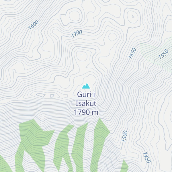 Map of Guri i Isakut