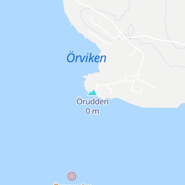 Map of Örudden