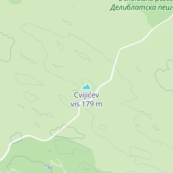 Map of Cvijićev vis