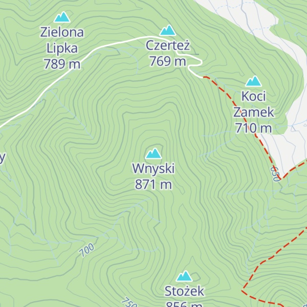 Map of Wnyski