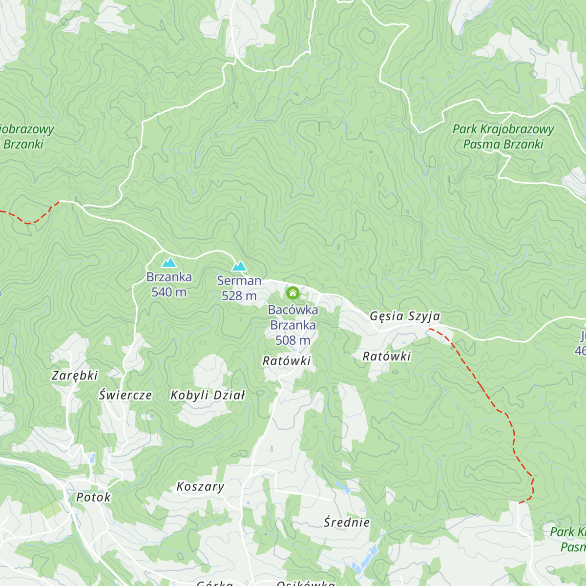 Bacówka Brzanka map