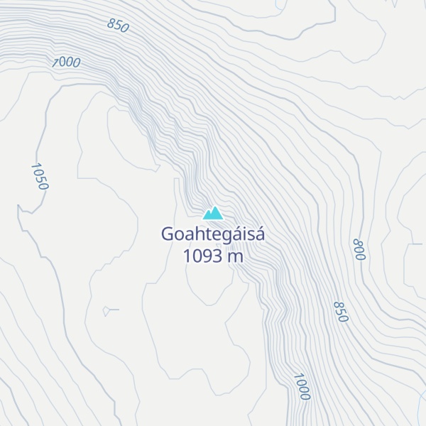 Map of Goahtegáisá
