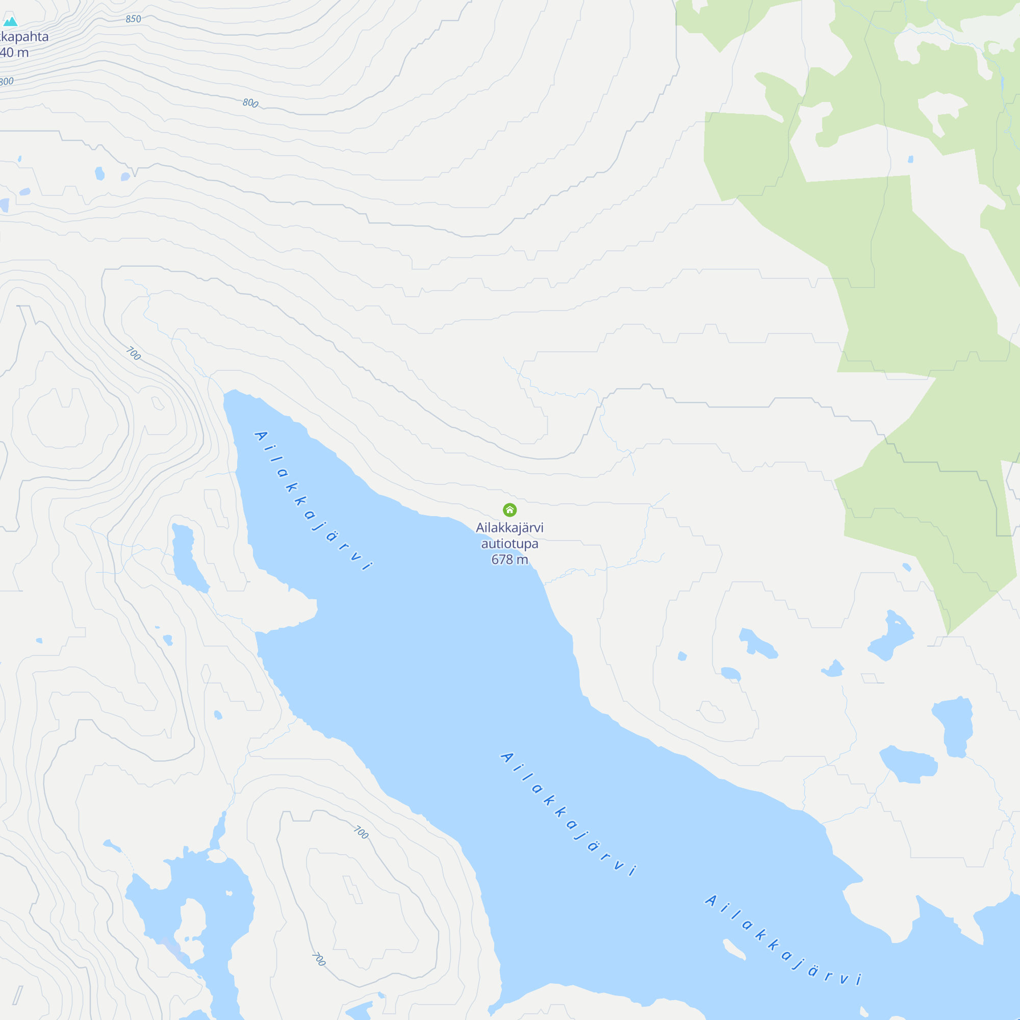 Ailakkajärvi autiotupa map