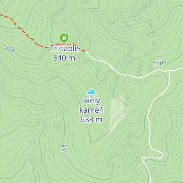 Map of Biely kameň