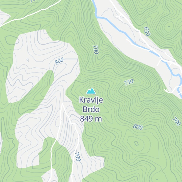 Map of Kravlje Brdo