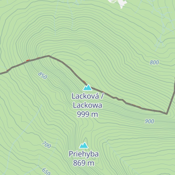 Map of Lacková / Lackowa
