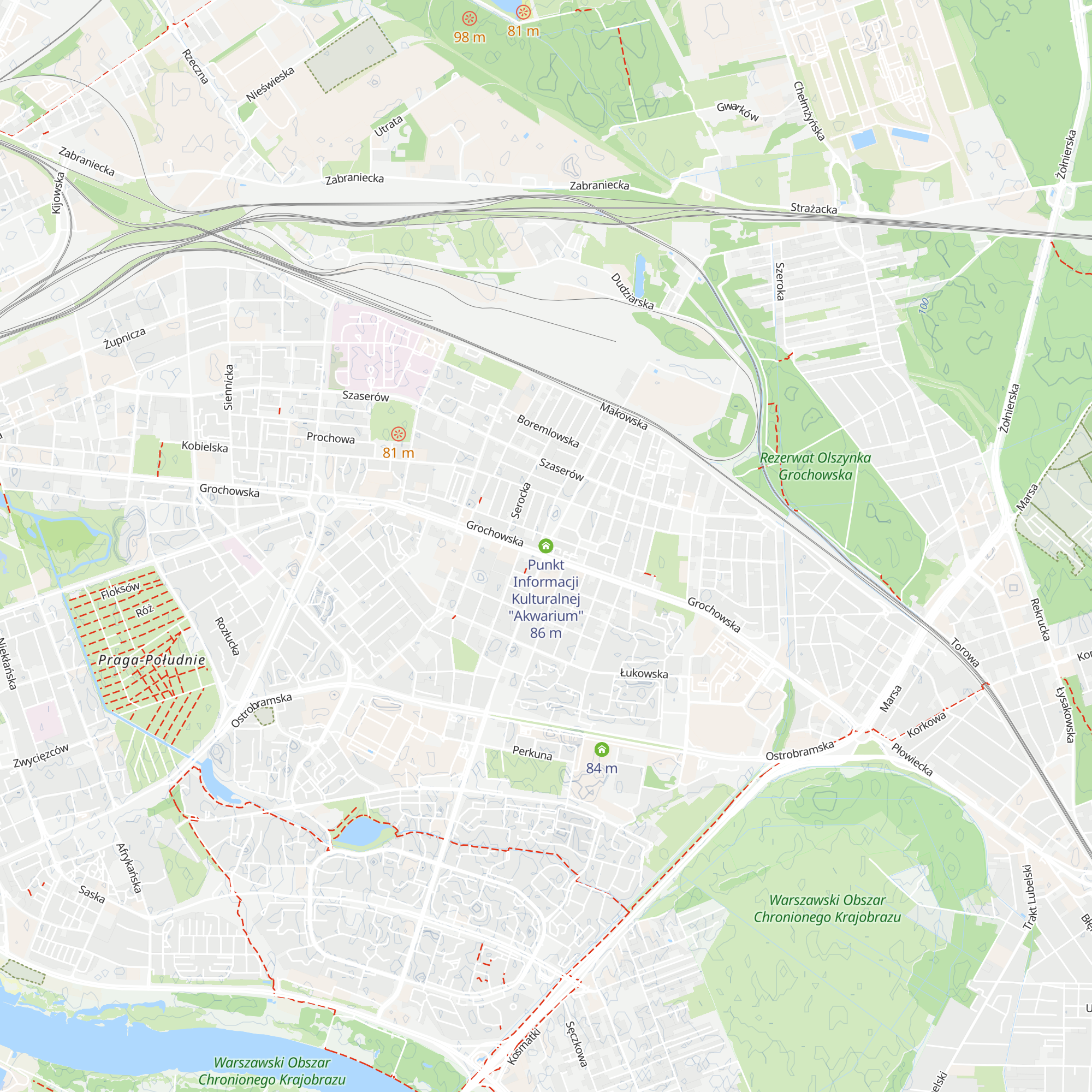 Punkt Informacji Kulturalnej "Akwarium" map