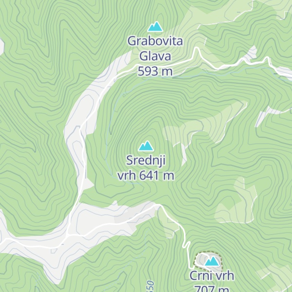 Map of Srednji vrh