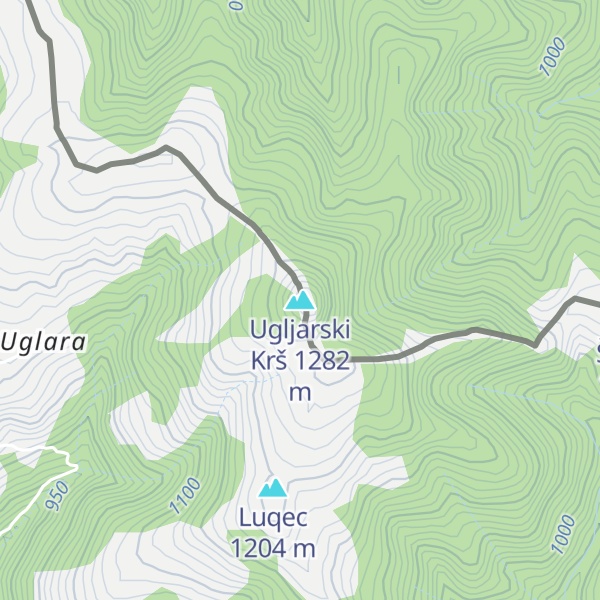 Map of Ugljarski Krš