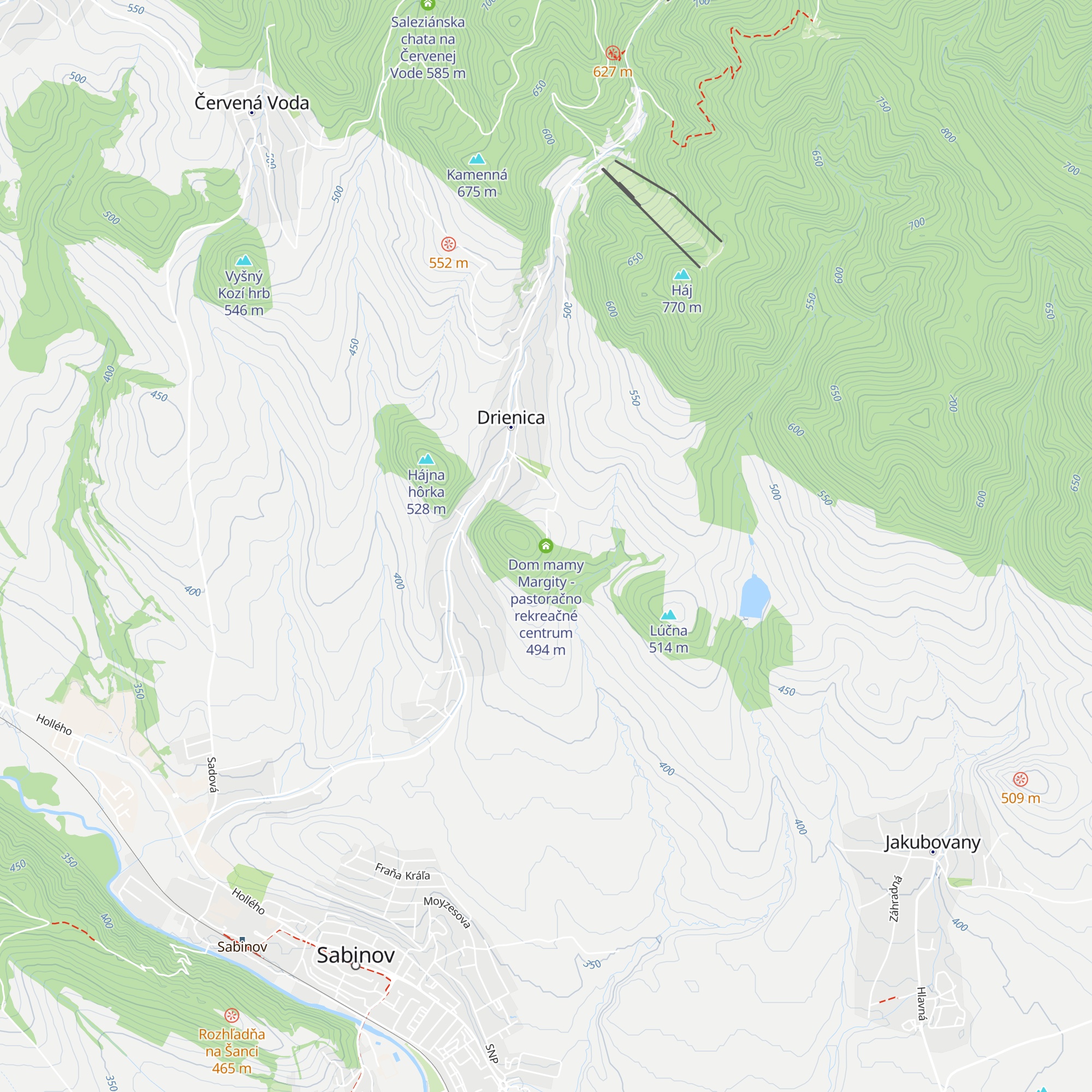 Dom mamy Margity - pastoračno rekreačné centrum map