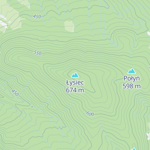 Map of Łysiec
