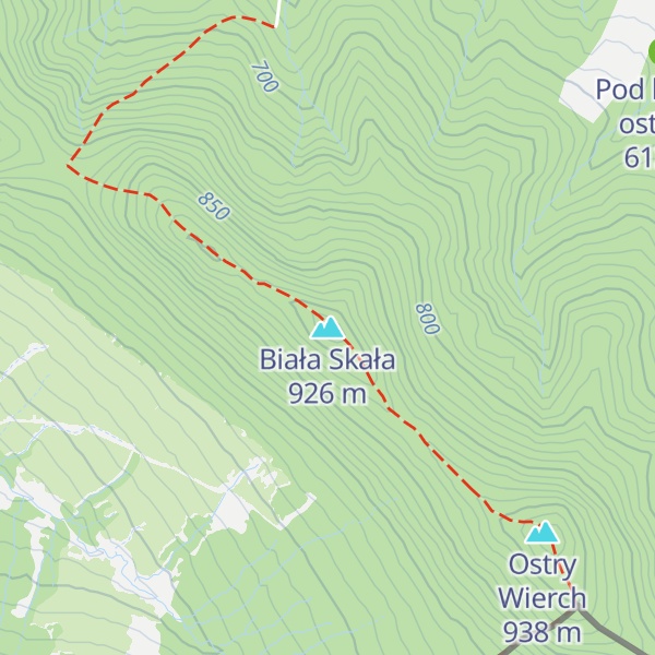 Map of Biała Skała