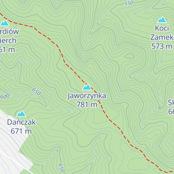 Map of Jaworzynka