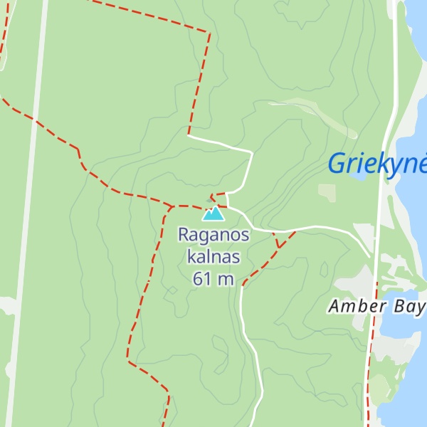 Map of Raganos kalnas