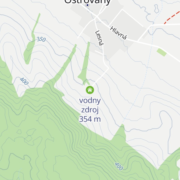 Map of vodny zdroj