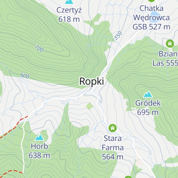 Map of Biały Dom