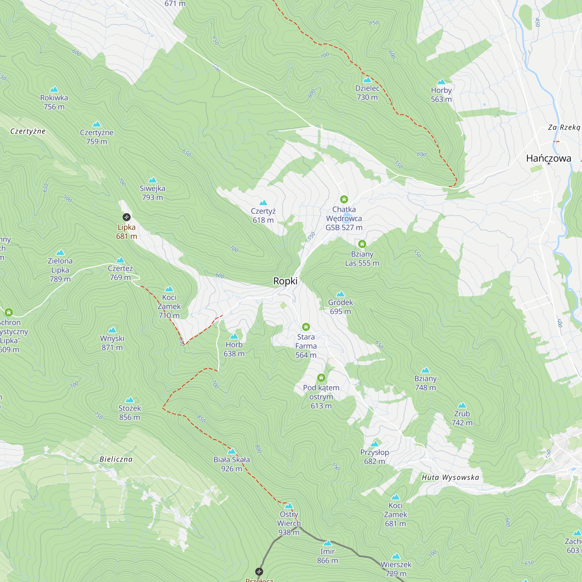 Beskid Masala map