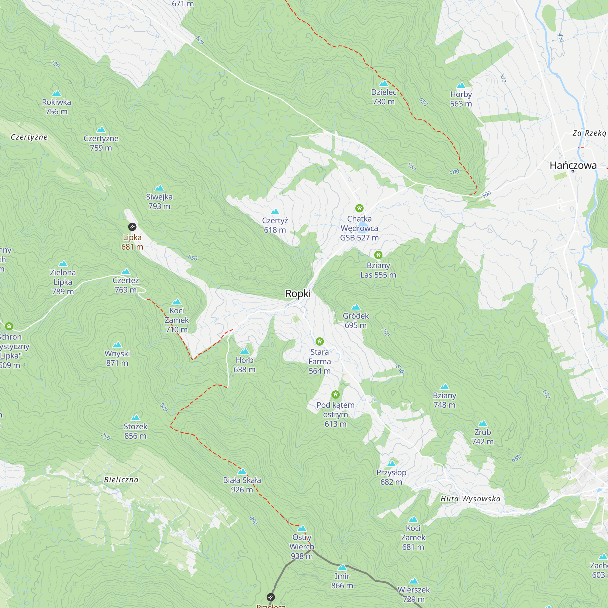 Beskid Masala map