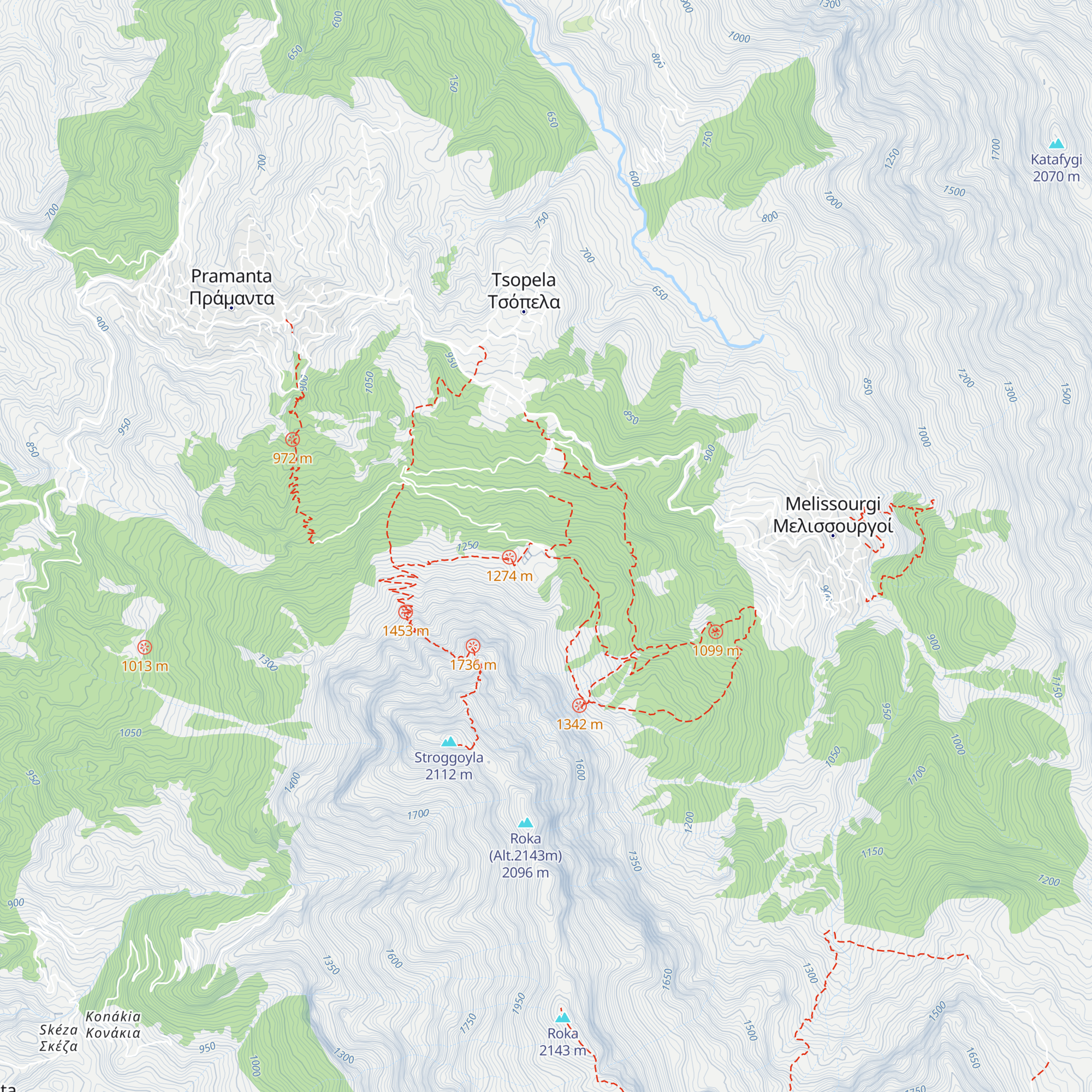 Katafygio Pramanton map