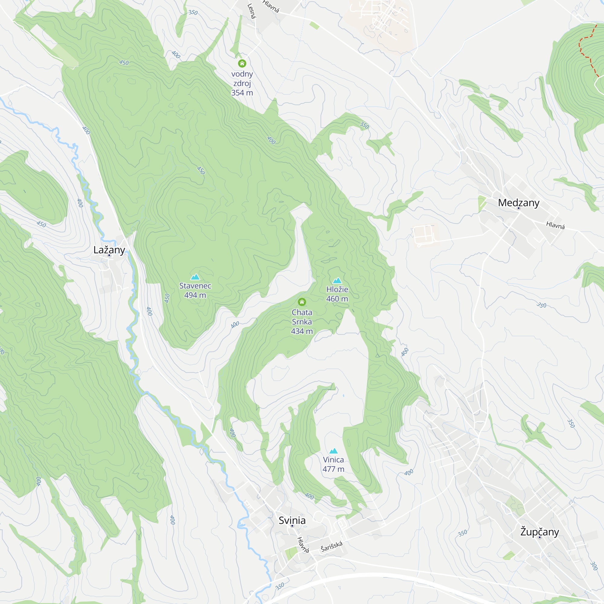 Chata Srnka map