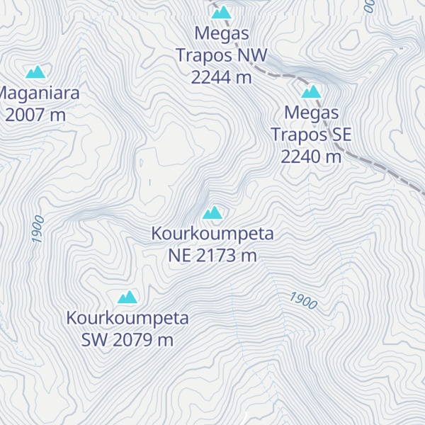 Map of Kourkoumpeta NE
