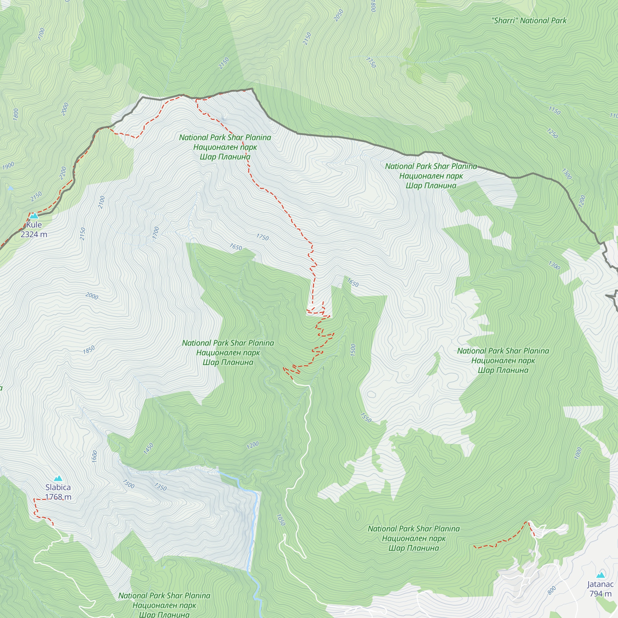 Vila Ljuboten map