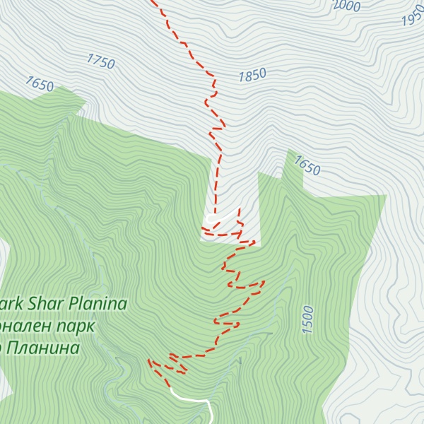 Map of Ljuboten