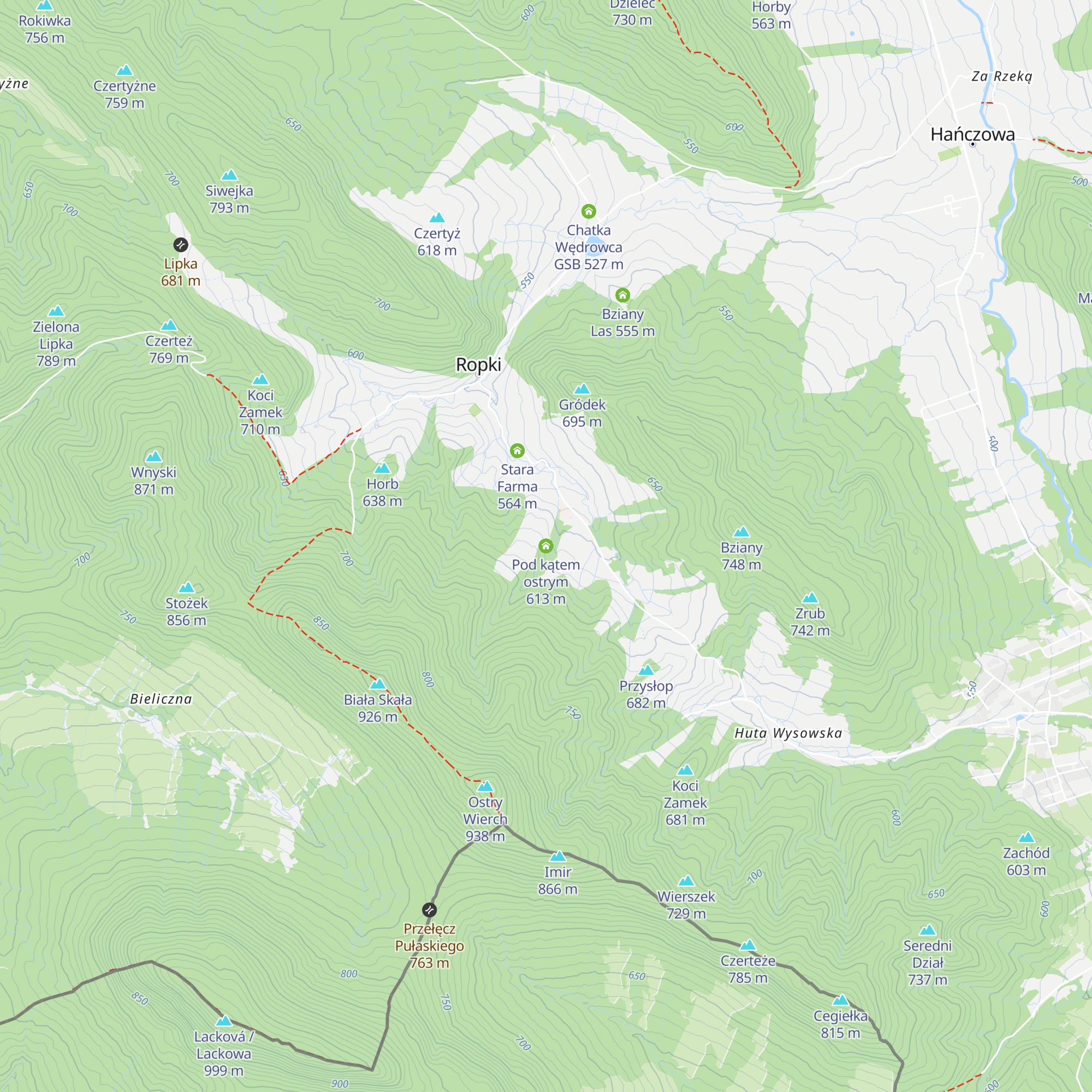 Pod kątem ostrym map