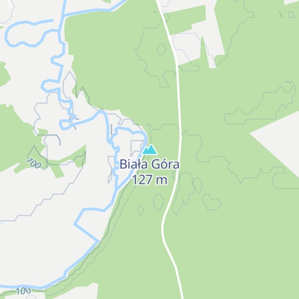 Map of Biała Góra