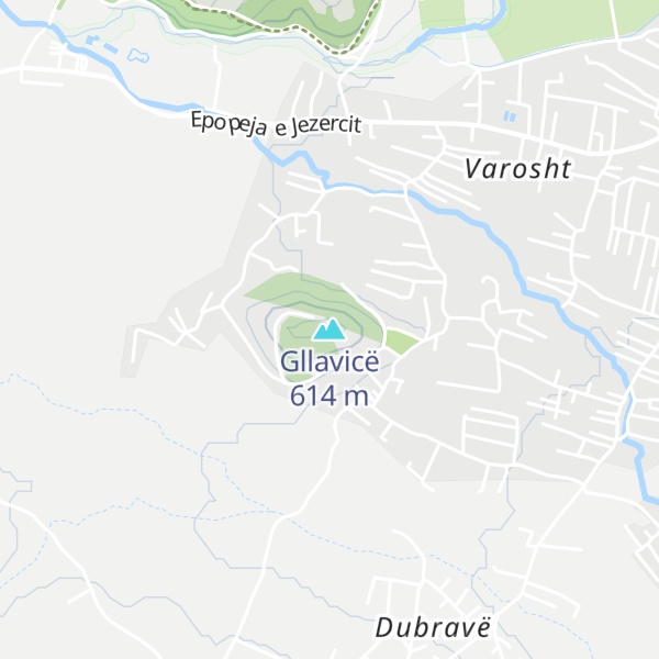 Map of Gllavicë