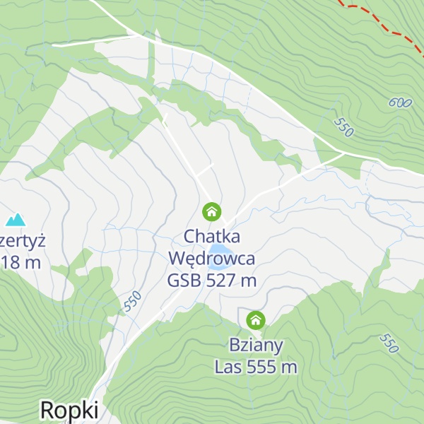 Map of Chatka Wędrowca GSB