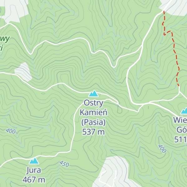 Map of Ostry Kamień (Pasia)